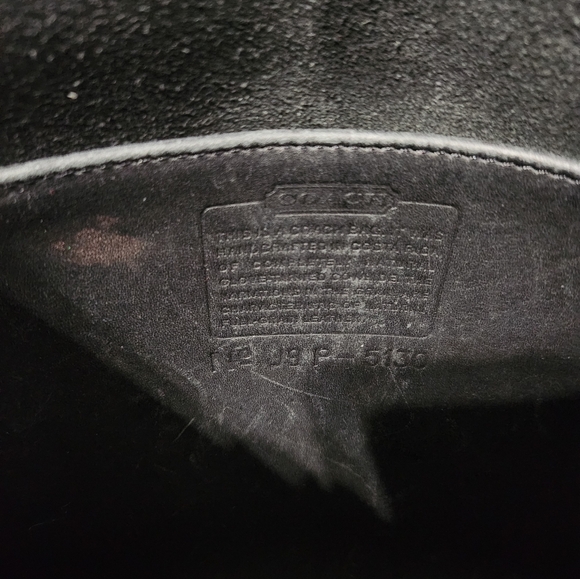 Vintage Coach Black Station Bag #5130 Made In Costa Rica - Picture 9 of 14